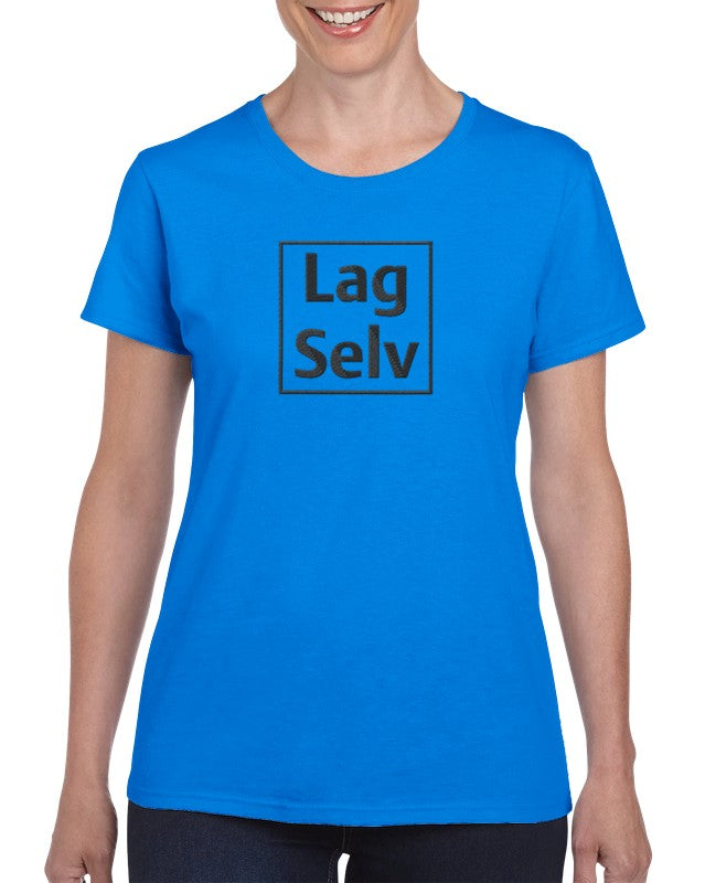 Heavyweight Dame Crewneck T-shirt til Eget Broderi - Design Din Egen