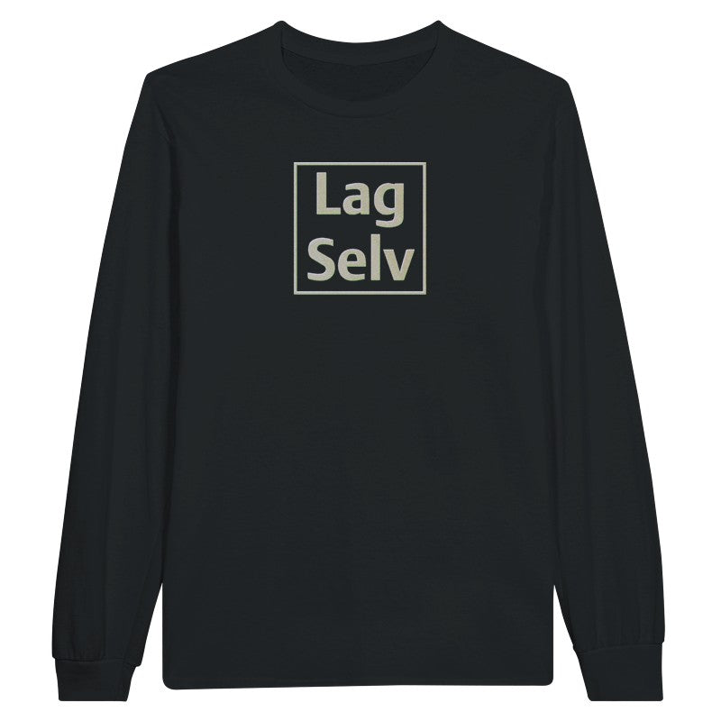 Personlig Unisex Langærmet T-shirt med Broderi – Design Din Egen