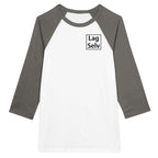 Lav din egen Unisex Raglan T-shirt med 3/4 ærmer | Med Eget Broderi