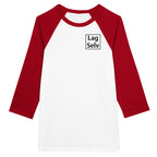 Lav din egen Unisex Raglan T-shirt med 3/4 ærmer | Med Eget Broderi