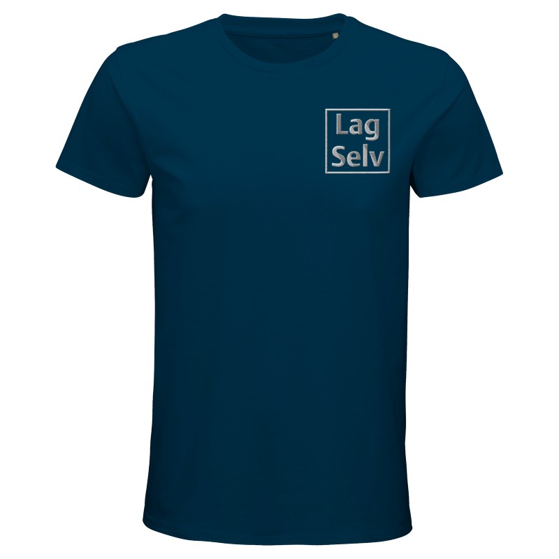 Økologisk T-shirt til Mænd med Eget Broderi | Design Din Egen