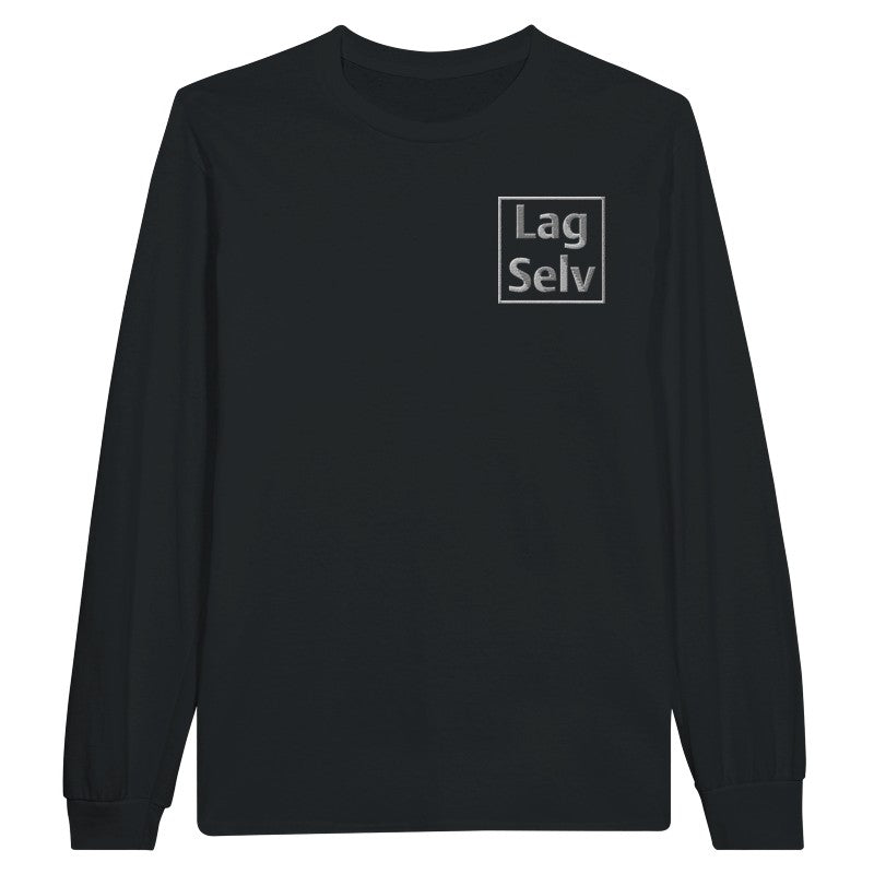 Personlig Unisex Langærmet T-shirt med Broderi – Design Din Egen