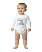 Klassisk Langærmet Babybody med Eget Tryk | Lun Bomuld