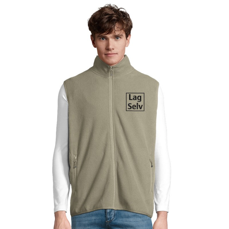 Unisex Microfleece lynlåsvest | Design din egen med broderi