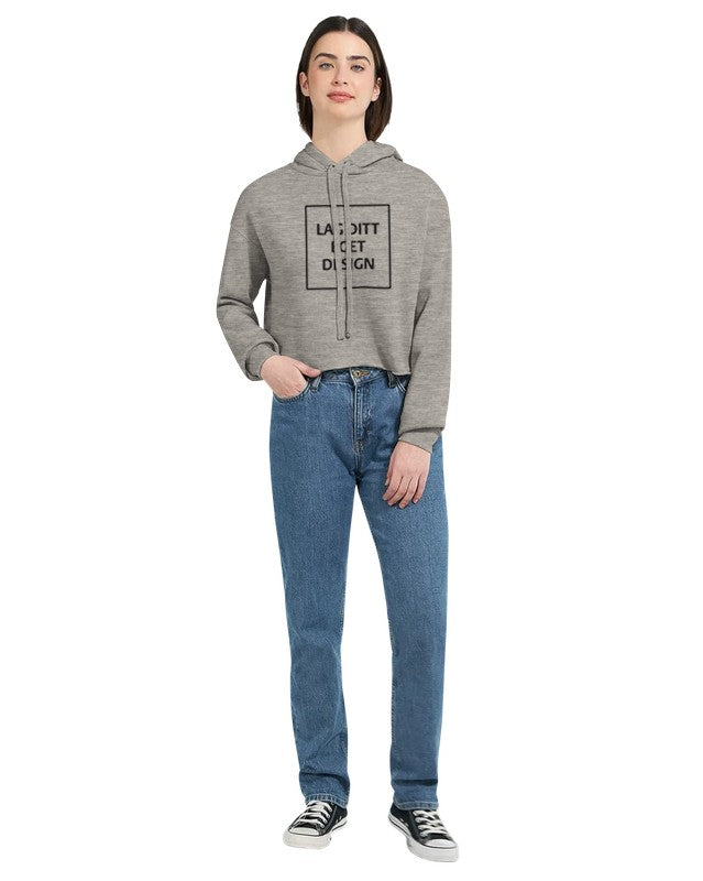 Dame Cropped Hettegenser med Eget Trykk | Skap Din Unike Stil