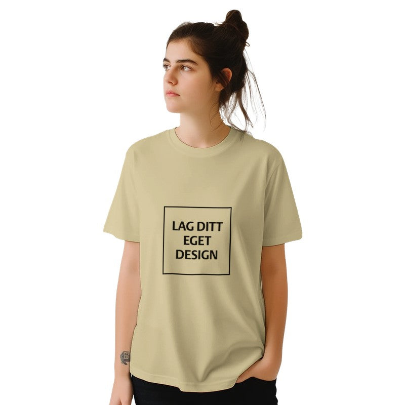 Klassisk Unisex T-skjorte med Rund Hals for Eget Trykk | Design Din Egen T-skjorte
