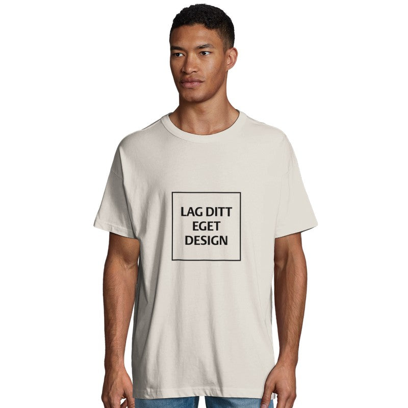 Økologisk Oversized T-shirt til Mænd | Design Din Egen T-shirt med Tryk