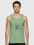 Sporty Singlet til Mænd med Eget Tryk | Hurtigtørrende Polyester