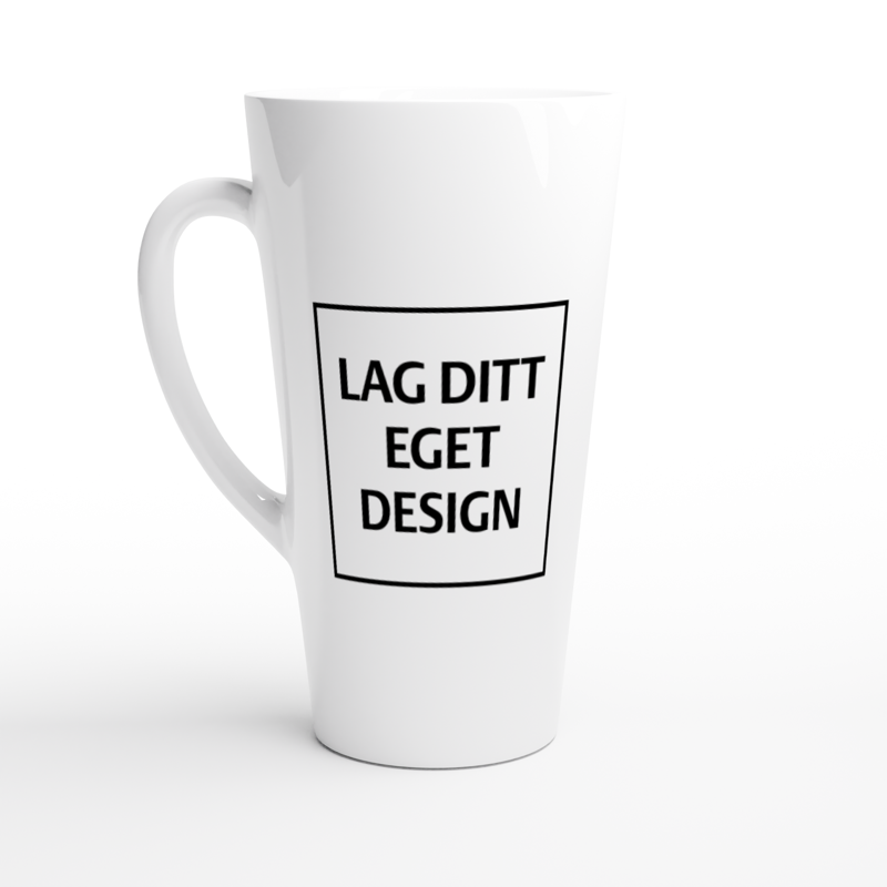 Hvit Latte Keramikkkrus | Eget Trykk