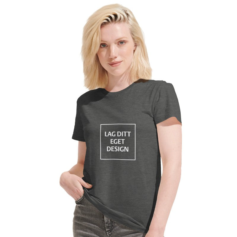 Resirkulert Unisex Crewneck T-skjorte | Design din egen T-skjorte med trykk