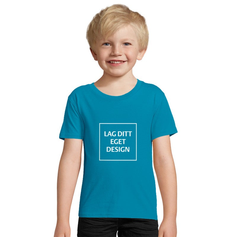 Økologisk Børne T-shirt med Eget Tryk | 100% Økologisk Bomuld