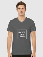 Design Din Egen Unisex V-Hals T-skjorte med Eget Trykk