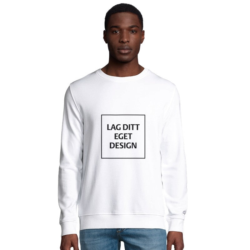 Organisk Unisex Genser med Eget Trykk | Design Din Egen Crewneck Sweatshirt