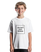 Slidstærk børne-T-shirt i polybomuld med eget tryk