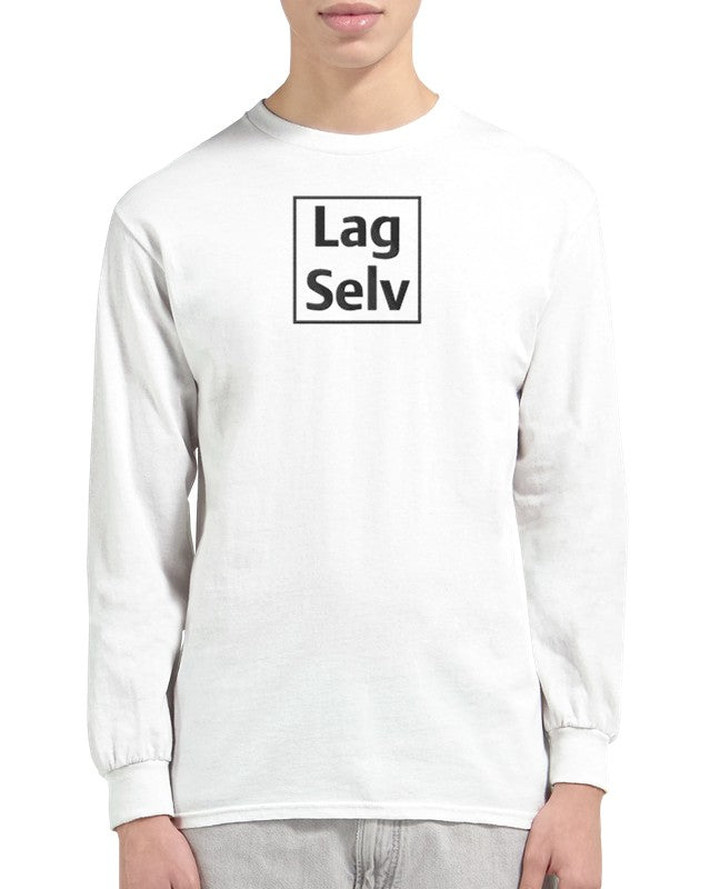 Personlig Unisex Langærmet T-shirt med Broderi – Design Din Egen