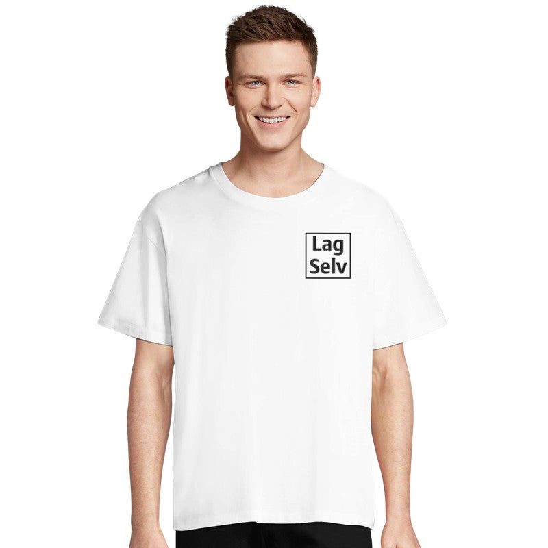 Tilpasset Oversized T-shirt | Design Din Egen Unisex T-shirt med Broderi