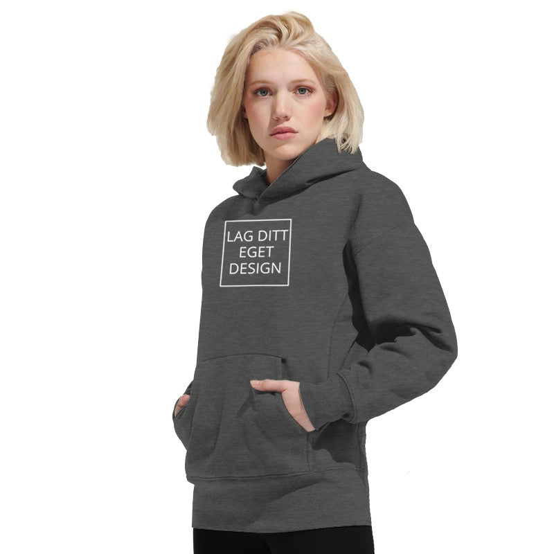 Personlig Oversized Hættetrøje med Eget Tryk | Unisex