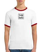 Unisex Ringer T-shirt med Broderi - Design Din Egen