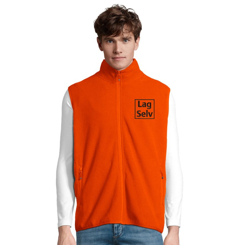 Unisex Microfleece Glidelås Vest | Design Din Egen med Broderi