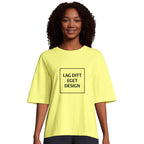Økologisk oversized T-shirt til kvinder | Design din egen T-shirt med tryk