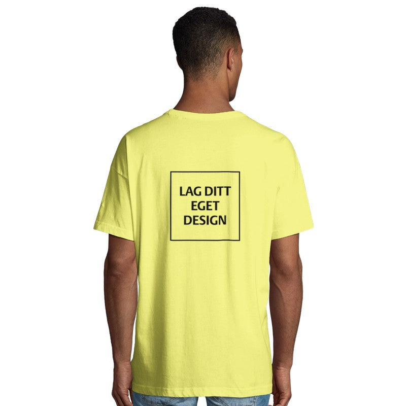 Organisk Oversized T-skjorte for Menn | Design Din Egen T-skjorte med Trykk