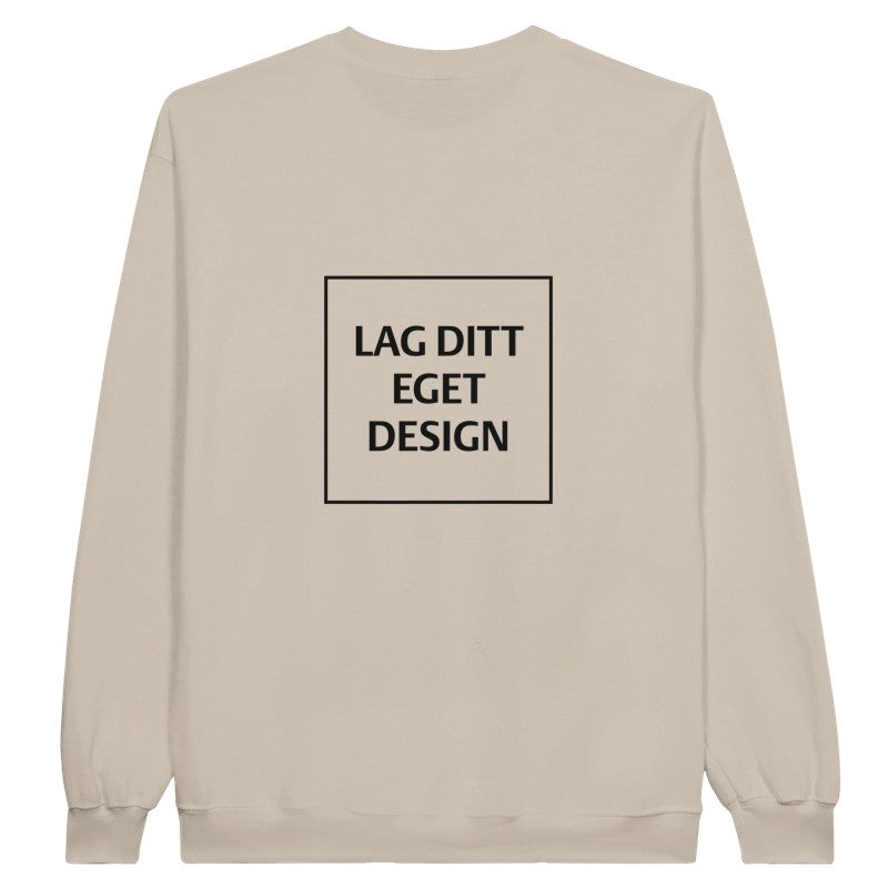 Personlig College Sweater med Eget Tryk | Design Din Logo Sweater