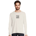 Design din egen økologiske langærmede t-shirt med personligt broderi