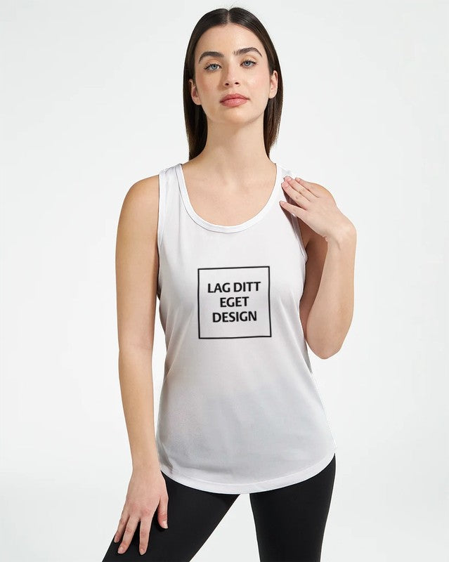 Performance Tanktopp for Dame med Eget Trykk