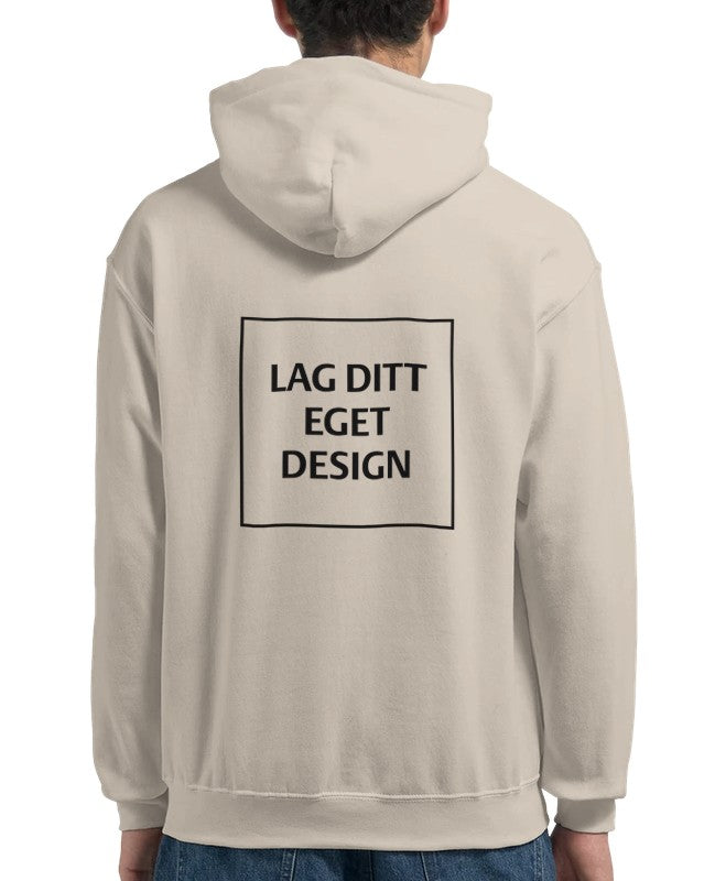 Design Din Egen Personlige Hettegenser med Eget Trykk | Unisex Pullover Hoodie