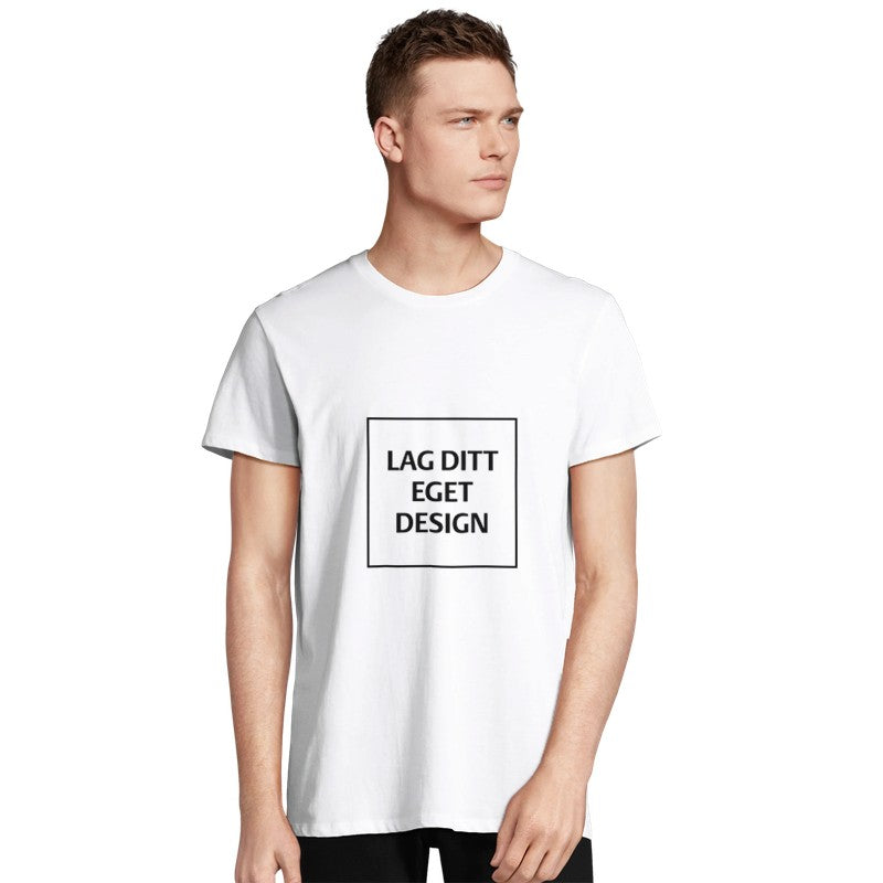 Resirkulert Unisex Crewneck T-skjorte | Design din egen T-skjorte med trykk
