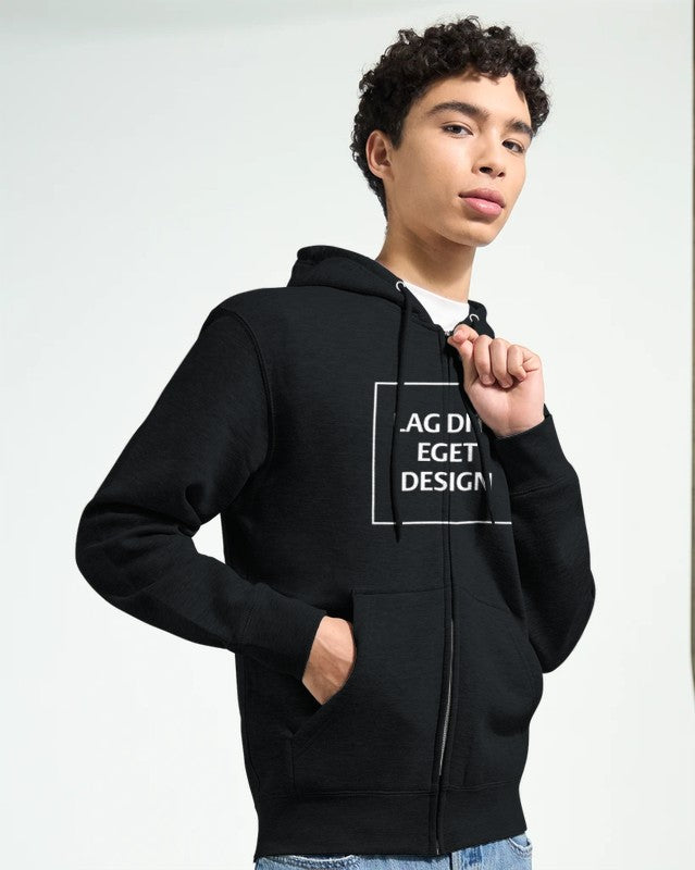Hættetrøje med eget tryk | Design din personlige zip hoodie | Custom Hoodie Danmark
