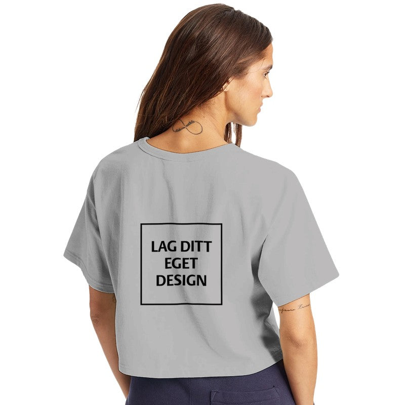 Design din egen cropped t-skjorte med trykk
