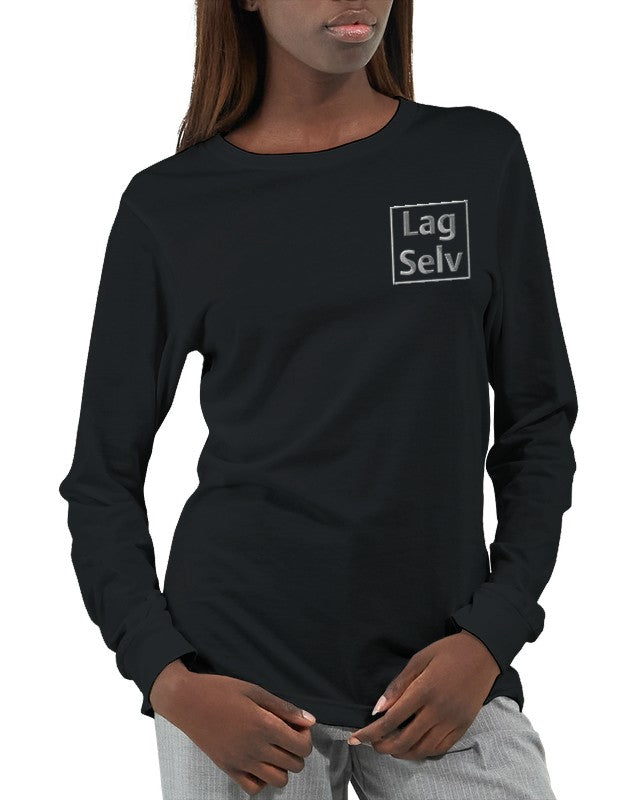 Premium Langærmet T-shirt: Design med Personligt Broderi