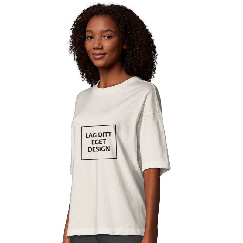 Økologisk oversized T-shirt til kvinder | Design din egen T-shirt med tryk