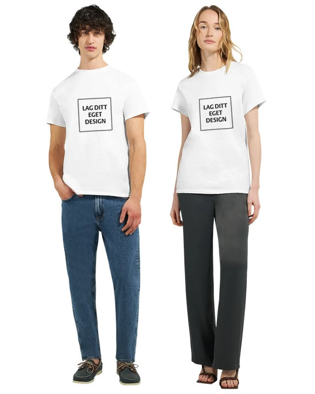 Design din egen unisex T-shirt med print | Personlig bomulds-T-shirt