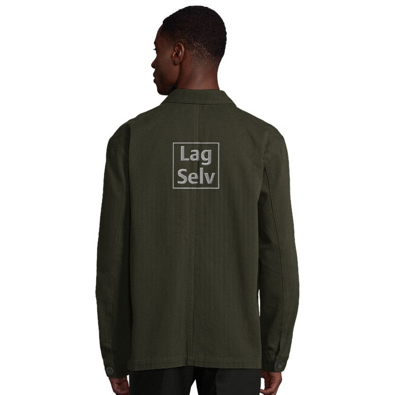 Design din egen økologiske unisex-jakke med broderi | Custom arbeidsjakke