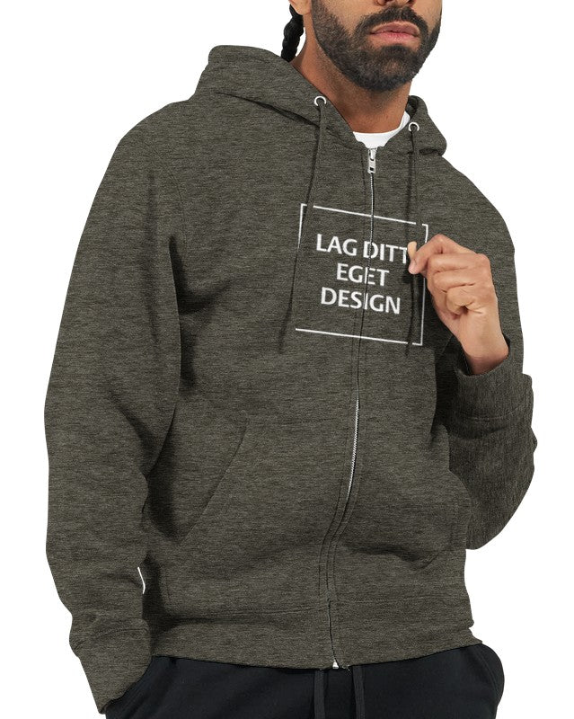Hættetrøje med eget tryk | Design din personlige zip hoodie | Custom Hoodie Danmark