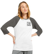 Lav din egen Unisex Raglan T-shirt med 3/4 ærmer | Med Eget Broderi