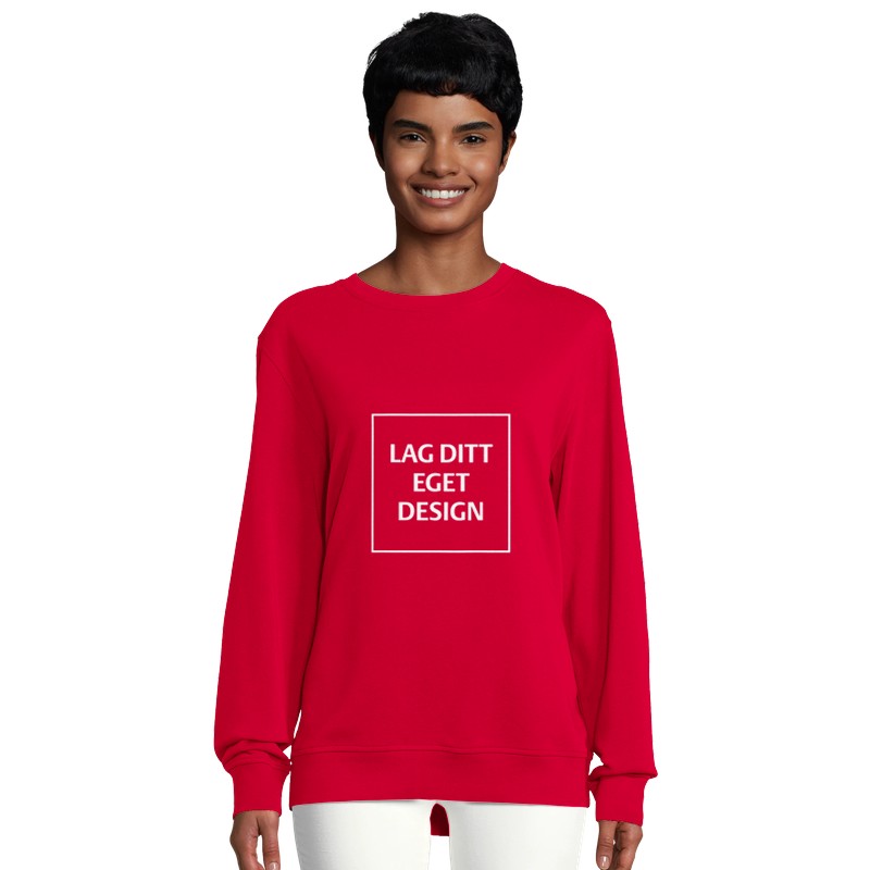 Organisk Unisex Genser med Eget Trykk | Design Din Egen Crewneck Sweatshirt