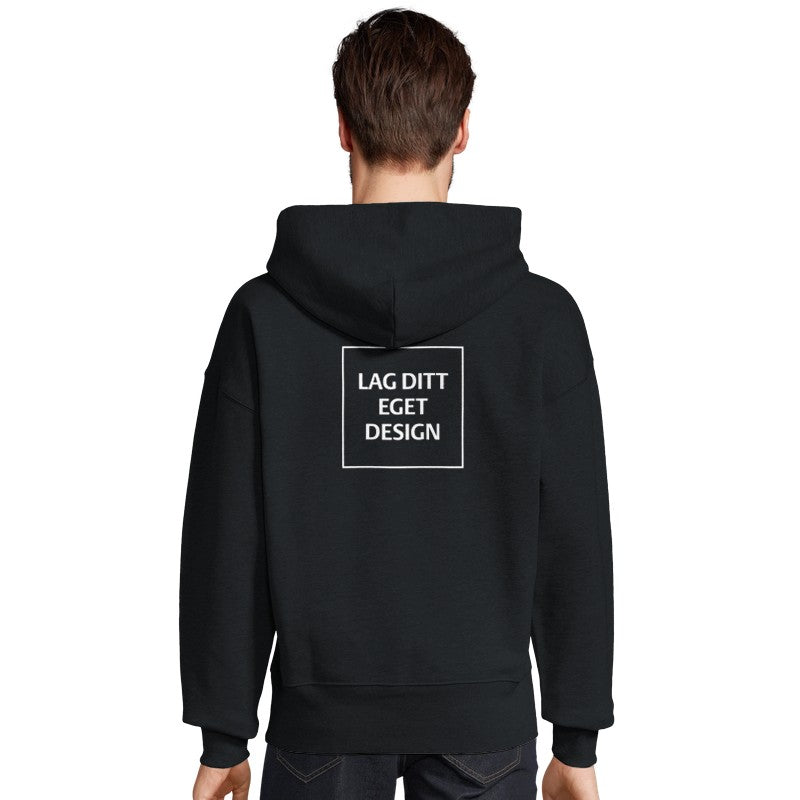 Personlig Oversized Hættetrøje med Eget Tryk | Unisex