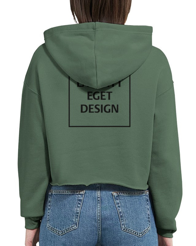 Dame Cropped Hettegenser med Eget Trykk | Skap Din Unike Stil