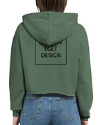 Dame Cropped Hettegenser med Eget Trykk | Skap Din Unike Stil