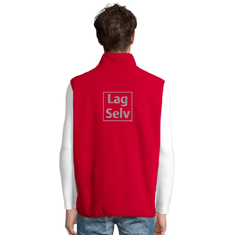 Unisex Microfleece lynlåsvest | Design din egen med broderi