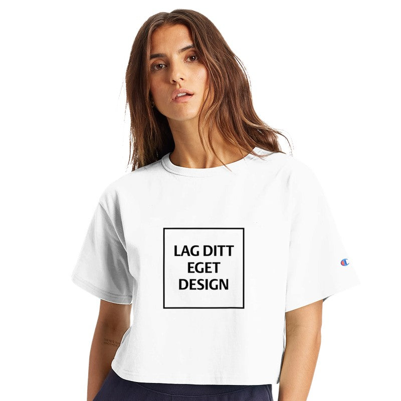 Design din egen cropped t-skjorte med trykk