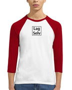 Lav din egen Unisex Raglan T-shirt med 3/4 ærmer | Med Eget Broderi