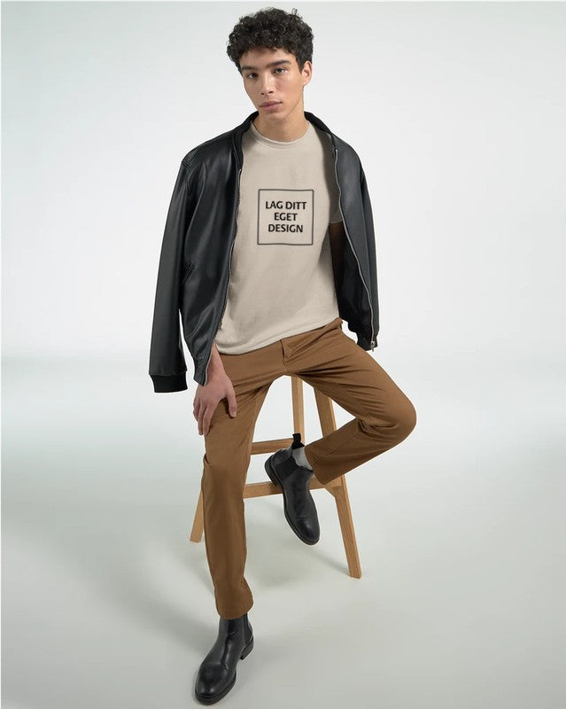 Design din egen unisex t-skjorte med trykk | Personlig bomulls-t-skjorte