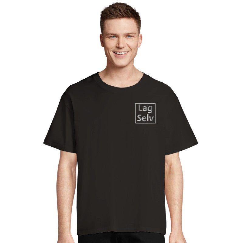 Tilpasset Oversized T-shirt | Design Din Egen Unisex T-shirt med Broderi