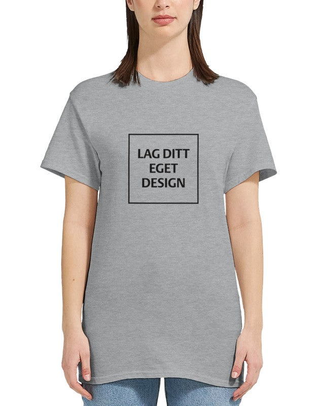 Design din egen tungvekt T-skjorte for kvinner med eget trykk