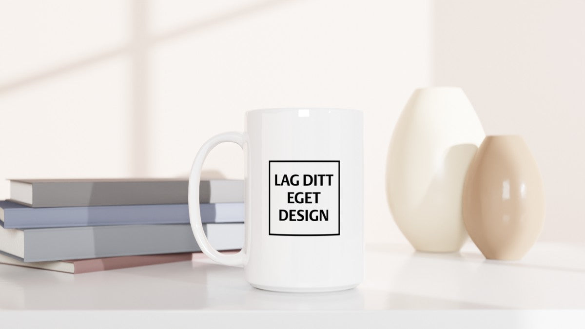 Personlig Hvit Keramikkkrus | Eget Trykk