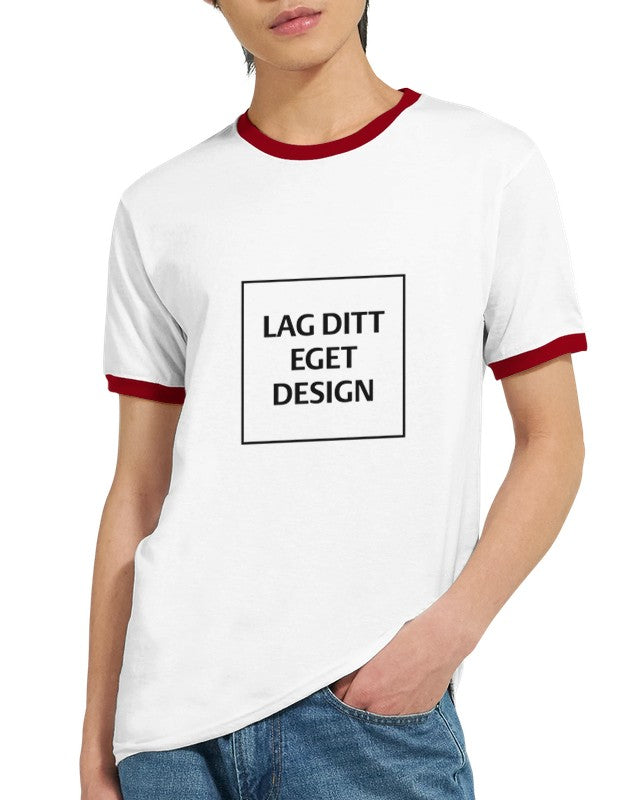 Unisex Ringer T-skjorte med Eget Trykk